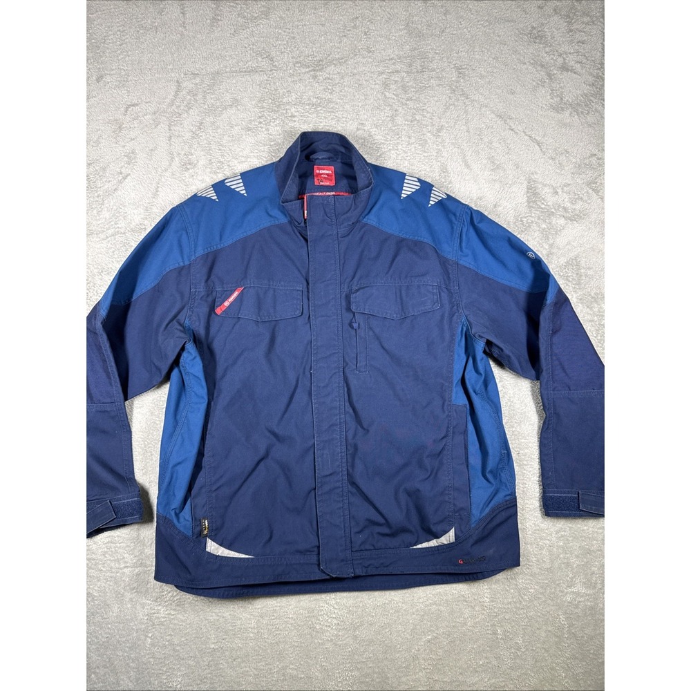 German Galaxy by Engel 4XL‎ Blue Work Jacket, Heavy Duty Cordura with Pockets